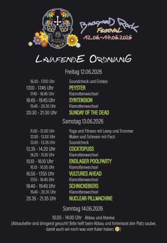 Running Order 2026